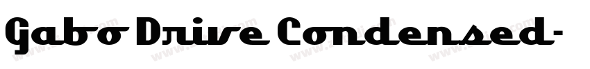 Gabo Drive Condensed字体转换